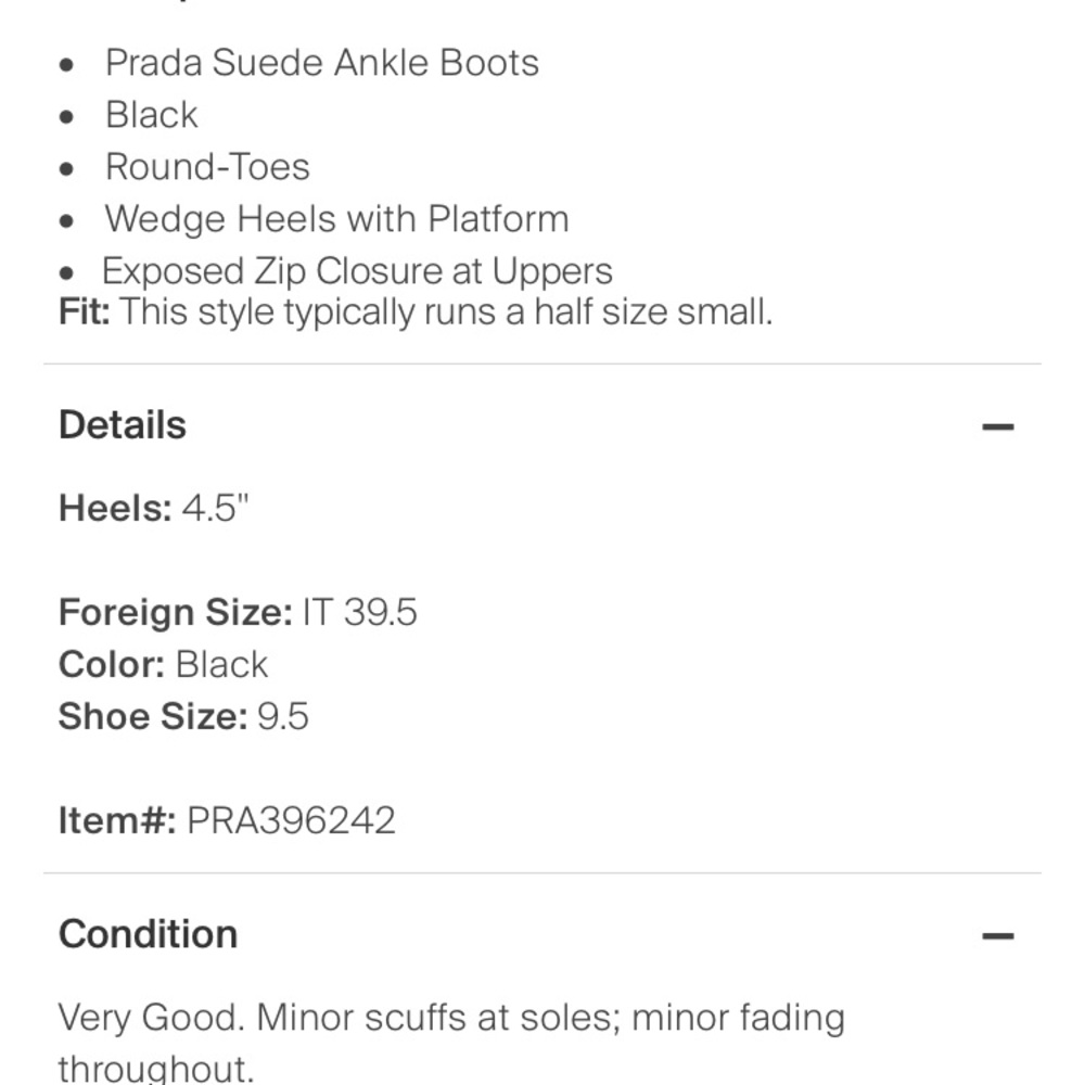 Prada Suede Ankle Boots - Picture 6 of 7